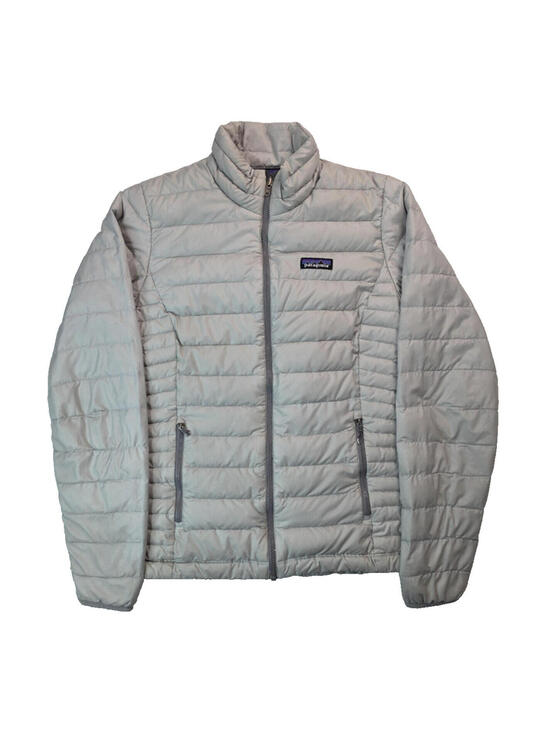 Patagonia Jackets & Blazers - Patagonia Nano Puff Silver Gray Goose Down Sweater Puffer Jacket Womens Medium M